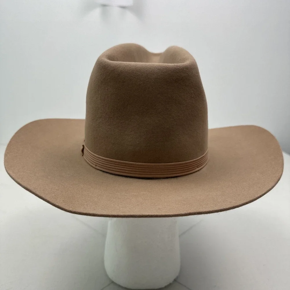 Vtg Resistol XXX Beaver Felt Cowboy Hat 7 1/8 Canyon Self Conforming Long Oval